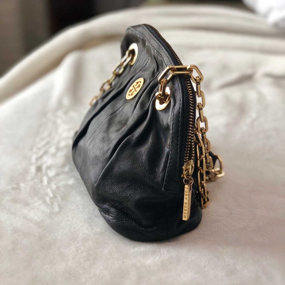 Tory Burch Navy Gold Chain Purse - Picture 5 of 11